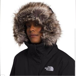 The north face arctic parka jacket black s m l xl